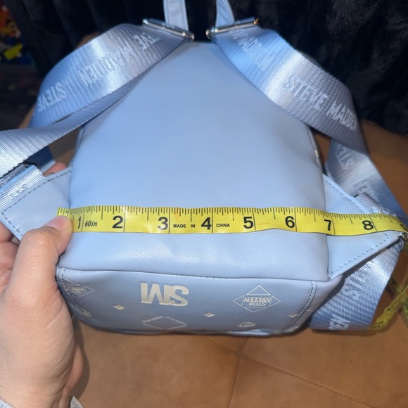 Steve Madden Light Blue Logo Backpack main image 7